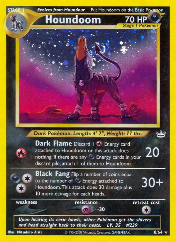 PokeDATA - Check current Pokemon card values for Houndoom Holo 8!